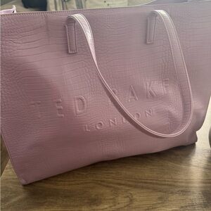 Ted Baker Purple Tote Bag Spacious Structured Design